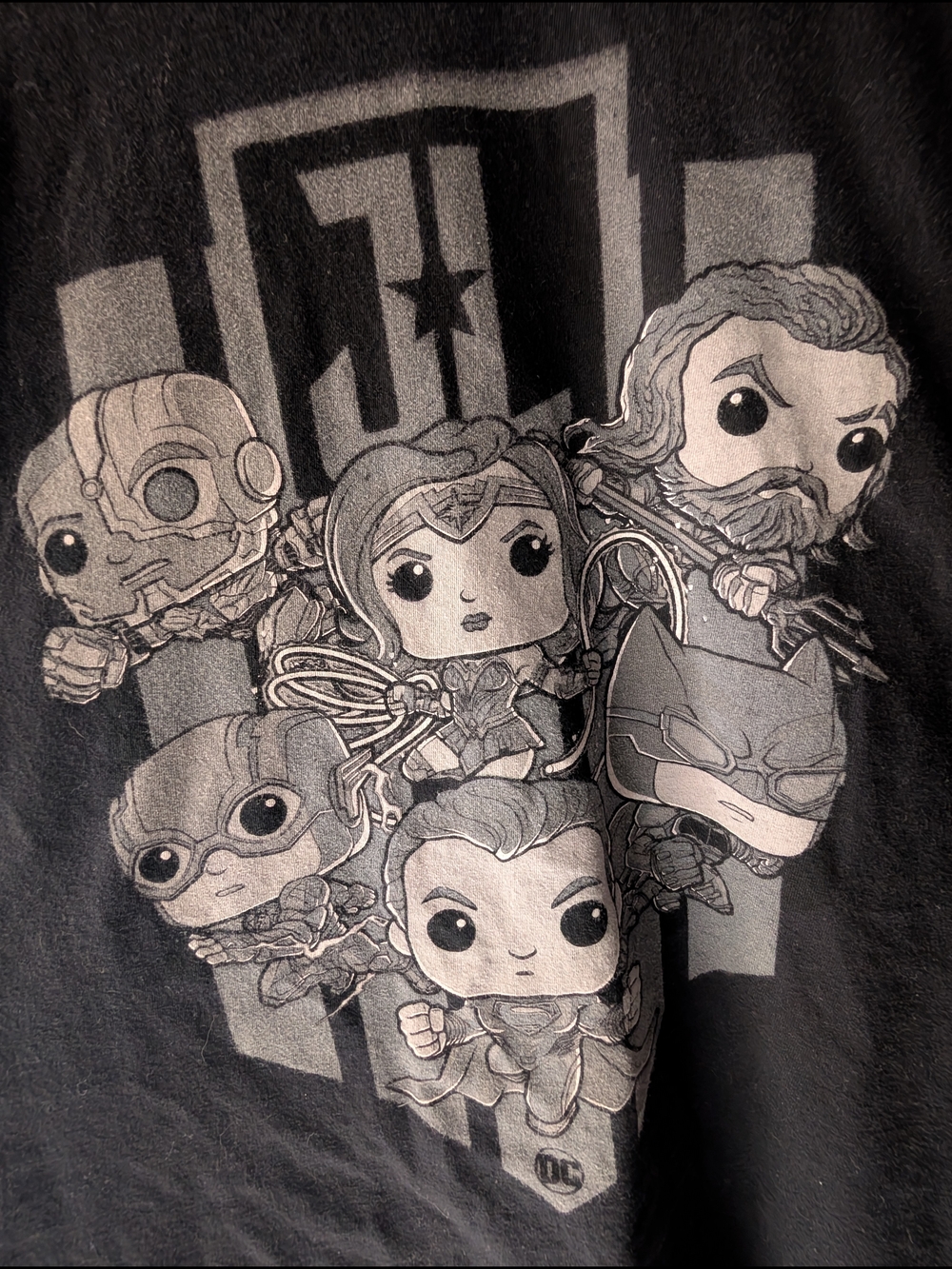 Justice League Funko Pop Graphic Tee - Black